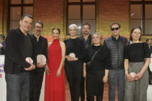 von links nach rechts: Christian Petzold, Alexander Fichert, Sina Martens, Ulrike Hübschmann, Olaf Koop, Maria Bartels, Peter Winter, Petra Kirchmann